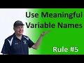 Rule - Use meaningful variable names