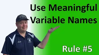 Rule - Use meaningful variable names