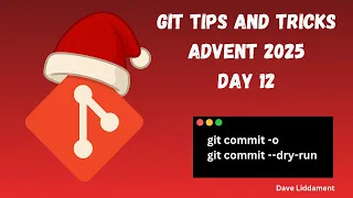 Git tips and tricks Day 12 git commit - o -dry-run