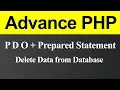 Delete Data from Database in PDO with Prepared Statement PHP Hindi