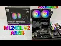 COOLER MASTER MASTERLIQUID ML240L V2 ARGB UNBOX INSTALL