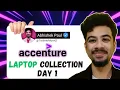 Accenture internship day 1 Laptop collection Accenture Campus tour Kolkata