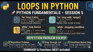 Python Fundamentals - Session 5 Loops in Python