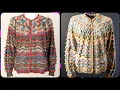 VINTAGE TALBOT S WOMEN CARDIGAN SWEATER KNIT COLORFUL JACKET SWEATER DESIGNS 2023