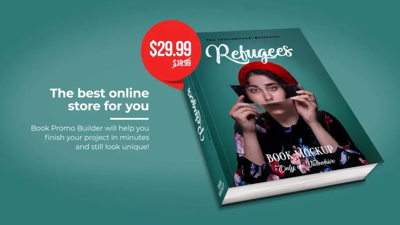 100 Book Cover Mockup Animation - After Effects Template 100 Book Cover Mockup Animation - After Effects Template