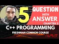 Worksheet Questions with Answer Chapter 2 C Programming Freshman Course Tutorial