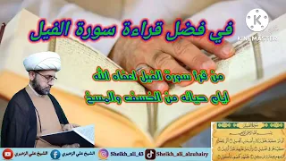 في فضل قراءة سورة الفيل نسألكم الدعاء  في فضل قراءة سورة الفيل نسألكم الدعاء