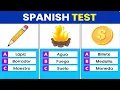 100 Basic SPANISH WORDS Quiz Test Your Spanish Vocabulary