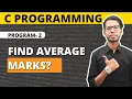 Find Average of Marks of Students C Programming C by Vishal Kumar