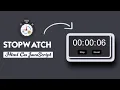 Create Stopwatch Using HTML CSS AND JavaScript