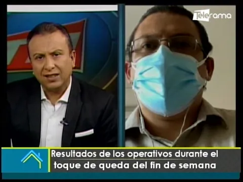 Resultados de los operativos durante el toque de queda del fin de semana