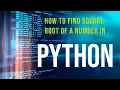 How To Find Square Root Of A Number In Python - Use Sqrt Function