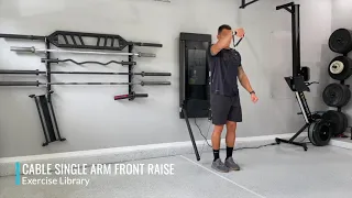 Cable Single Arm Front Raise