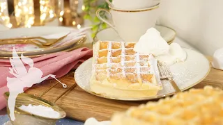 Waffelrezept: WAFFELN selber machen - Rezept mit & ohne Waffeleisen - WAFFELTEIG Grundrezept. 