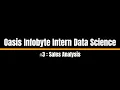 Oasis Infobyte Internship Data Science Task Sales Analysis