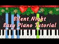 Silent Night Christmas Carol EASY Piano Tutorial Free Notes MIDI C Major
