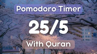 1hour Study With Quran Sheikh Abdulrahmane Moussad Pomodoro Timer 25 5 