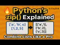 Python zip Function Explained with Examples Combine Lists Like a Pro In English