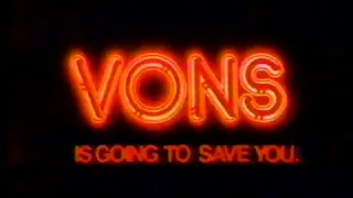 1983 Vons Grocery Store Is going to save you TV Commercial