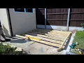 How to easily create a level shed floor on uneven concrete