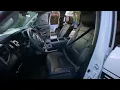 Custom leather seats in a Toyota Tundra