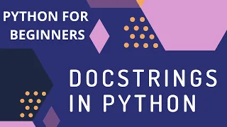 Docstring in Python Documentation String Python Tutorial