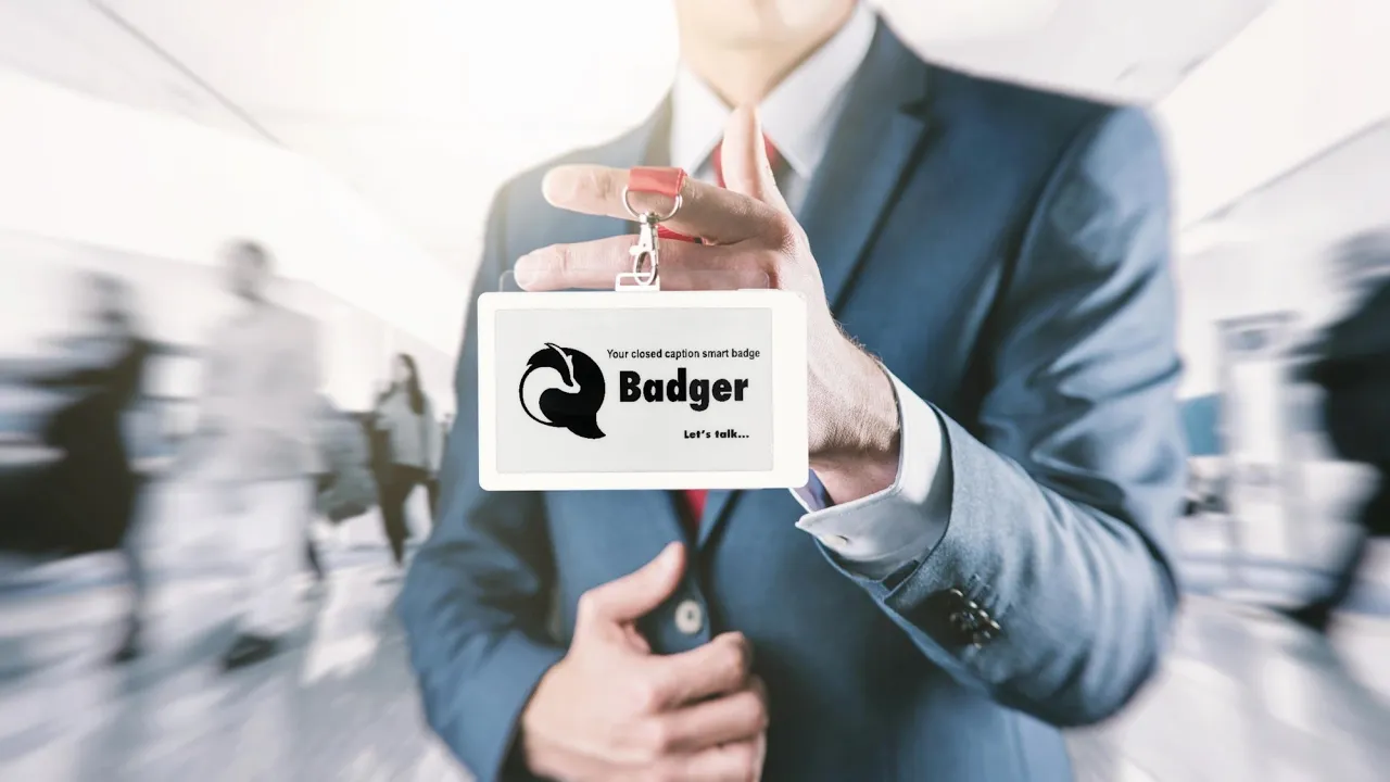 Introducing Badger, the world's first closed captioning smart badge