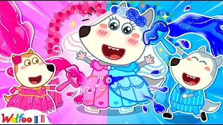 Qui A La Plus Belle Robe De Mariée ? Wolfoo Organise Un Défi Rose Contre Bleu 🎉Collection D'épisodes