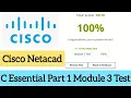 Cisco Netacad Cisco programming C Essential Part1 Module 3 Test Answer 100 marks
