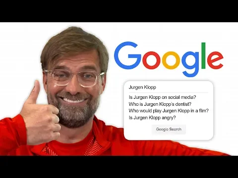 Jurgen Klopp Answers the Webs Most Searched Questions About Him Autocomplete Challenge