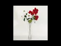 Supply Christmas table decoration, Xmas tree ornament, fake flowers red velvet poinsettia bouquets