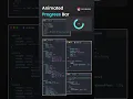Animated Circular Progress Bar Using HTML CSS JS