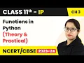 Class 11 Informatics Practices Chapter 3 Functions in Python - Brief Overview of Python Code 065