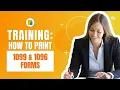Brokers Staff Training Print 1099 1096 Forms