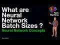 What are Neural Network Batch Sizes