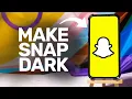 How To Make Snapchat Dark Mode 2026 iPhone Android