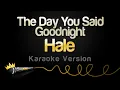 Download Lagu Hale - The Day You Said Goodnight (Karaoke Version)
