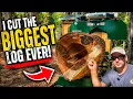 The BIGGEST Log I ve Ever Put on My Sawmill