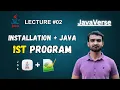 Installation Java 1st Program - Lecture JavaVerse