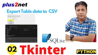 Export user selected SQLite Table to CSV with Python Tkinter and Pandas
