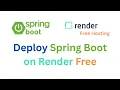Deploy spring boot app with Render Railway Database MySQL