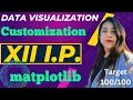 Customizing a Chart Data Visualization Informatics Practices Class 12 CBSE Board By Anjali Mam