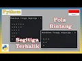 Program Python Membuat Pola Segitiga Bintang Terbalik