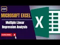 Multiple Linear Regression Analysis in Excel For Beginner s