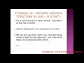Tutorial 18 Decision Control Structure in Java - III BLUEJ FOR 9th