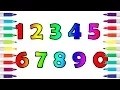 123 Numbers Coloring Pages How To Draw Numbers 0 To 9 And Coloring Pages For Kids