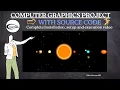 3D Solar System OpenGL Project Computer Graphics Project With Source Code