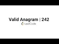 Valid Anagram - Leetcode 242 in Java using hashmap and Array