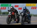 Download Lagu Triumph Thruxton 400 vs Guerrilla 450 Drag Race | First On YouTube |