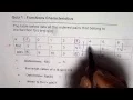 Function Notation and Composite Function From Table of Values Test